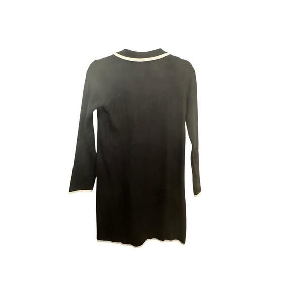 Zara Women's Black & White Collar Mini T Shirt Dress Size Small - Picture 6 of 8
